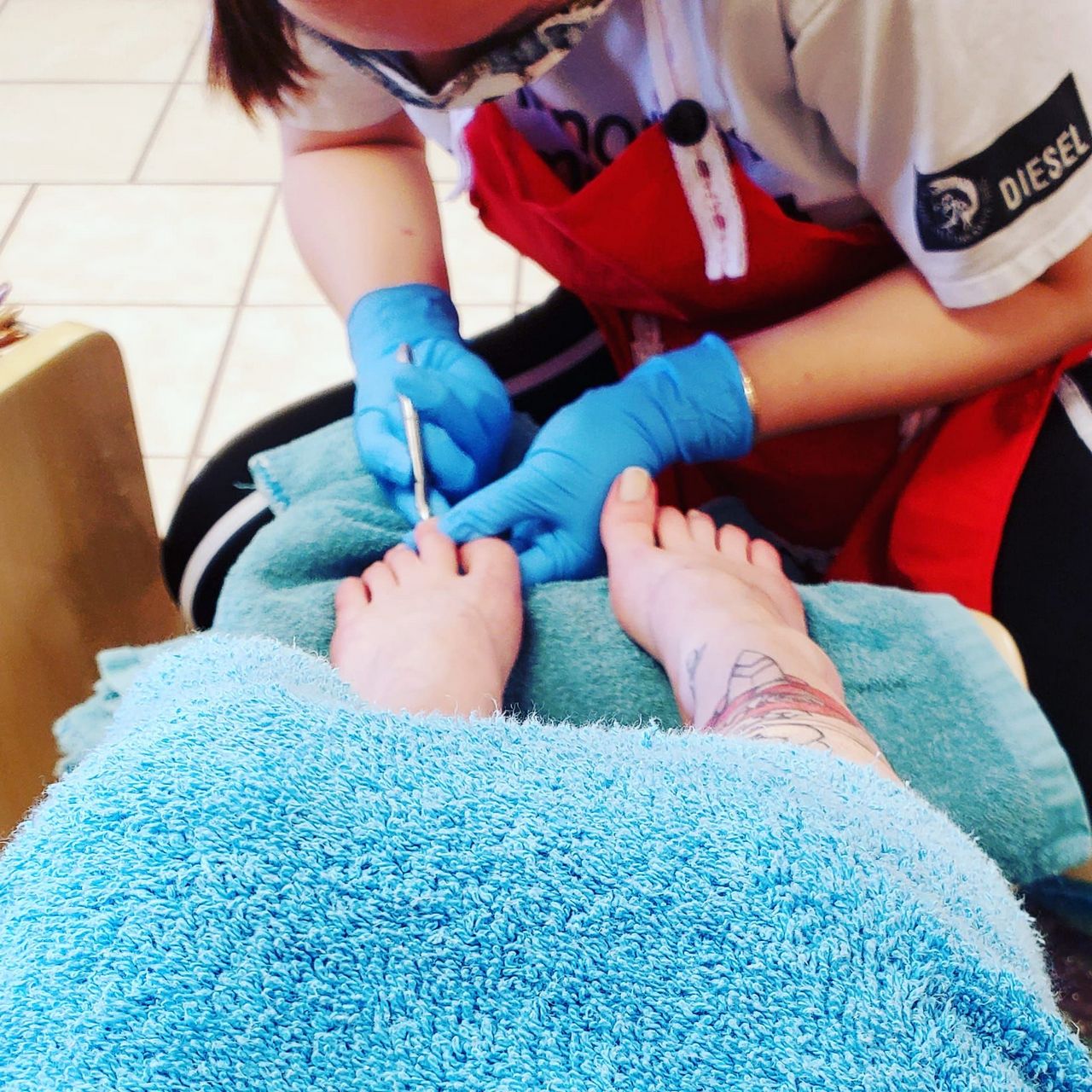 Tiny Tiptoe Pedicure Time