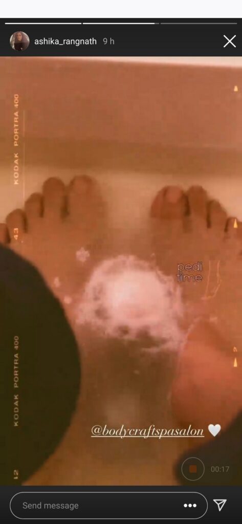 Ashika Ranganath Feet (2 photos)