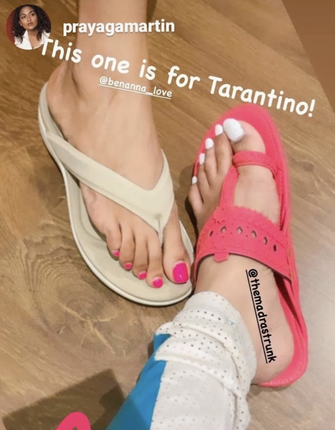 Prayaga Martin Feet